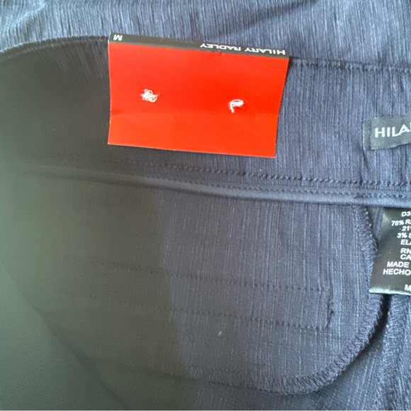 HILARY RADLEY Pull on Pants sit at waist slim leg 23" inseam Indigo Blue M NWT - Picture 11 of 11